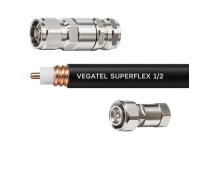 Кабельная сборка VEGATEL SuperFlex-1/2 (ГОСТ) (N-male - 4.3-10-male) 1м